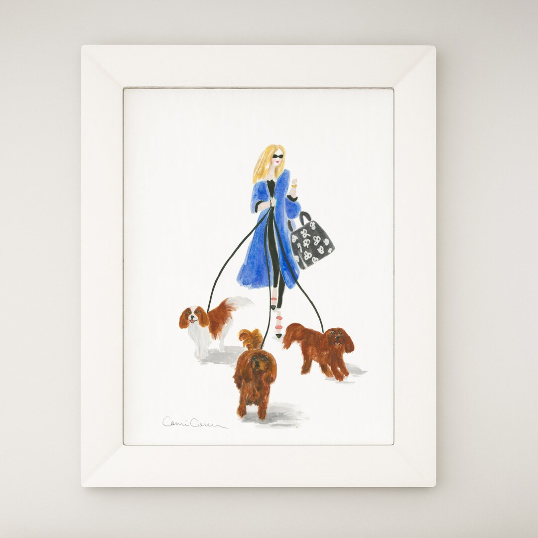 CAVALIER KING CHARLES Spaniel  Dog Art Print From Original Watercolor Painting | Etsy (US)