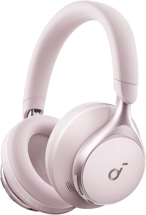 soundcore by Anker, Space One, Adaptive Active Noise Cancelling Headphones, 2X Stronger Human Voice Reduction, 40H ANC Playtime, App Control, LDAC Hi-Res Wireless Audio, Comfortable Fit, Bluetooth 5.3 | Amazon (UK)