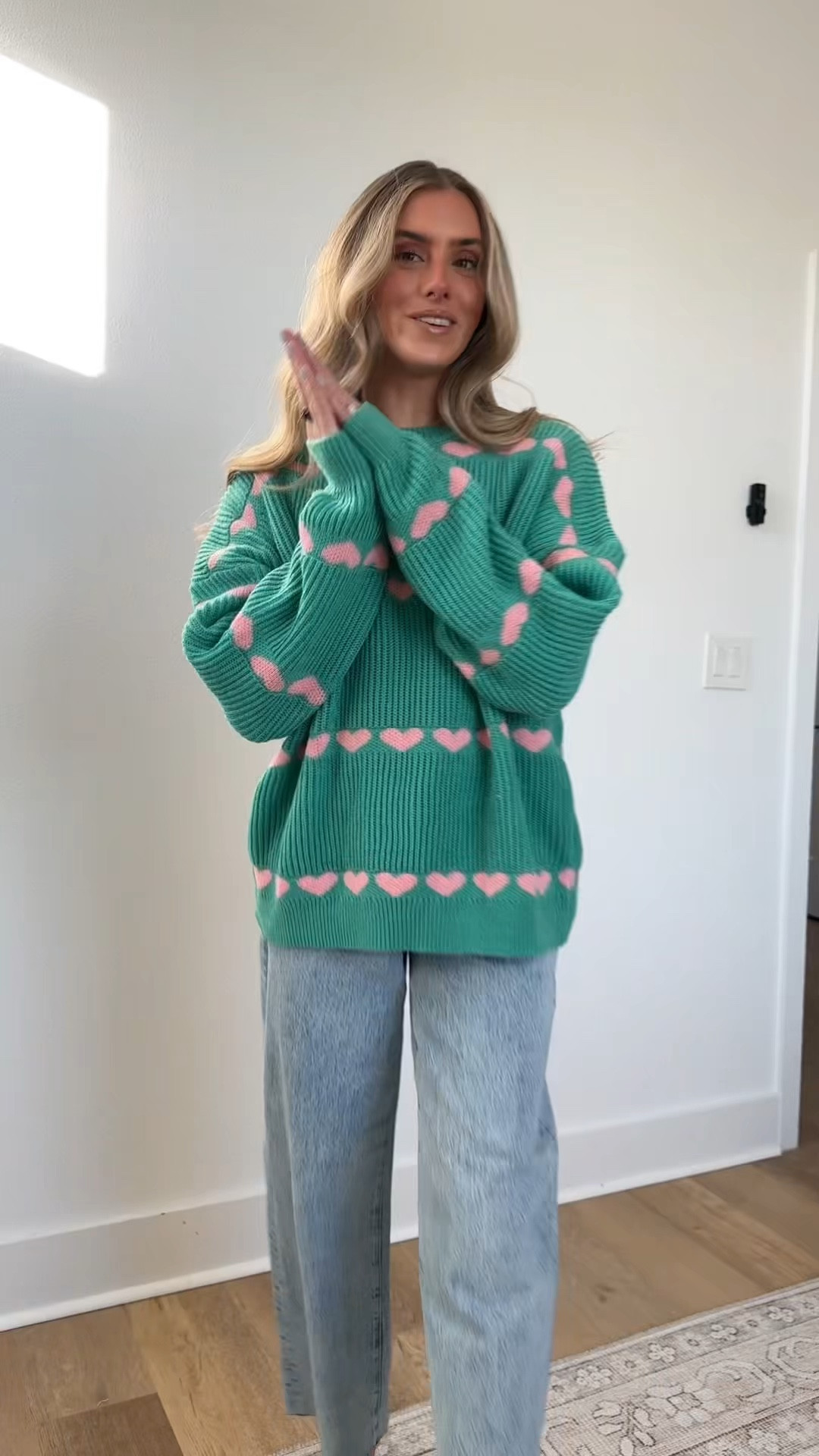 Amazon size small Saodimallsu Womens Heart Sweater Valentine Crew Neck Cute Ribbed Knit Loose Casual Pullover Sweaters Tops

#LTKootd #LTKSeasonal #LTKValentine