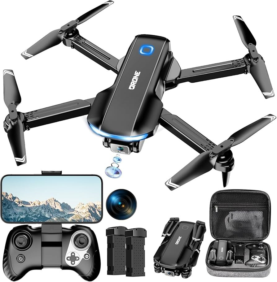 Drone with Camera 1080P HD FPV Foldable Drone for Adults and Beginners, RC Quadcopter with Gravit... | Amazon (US)