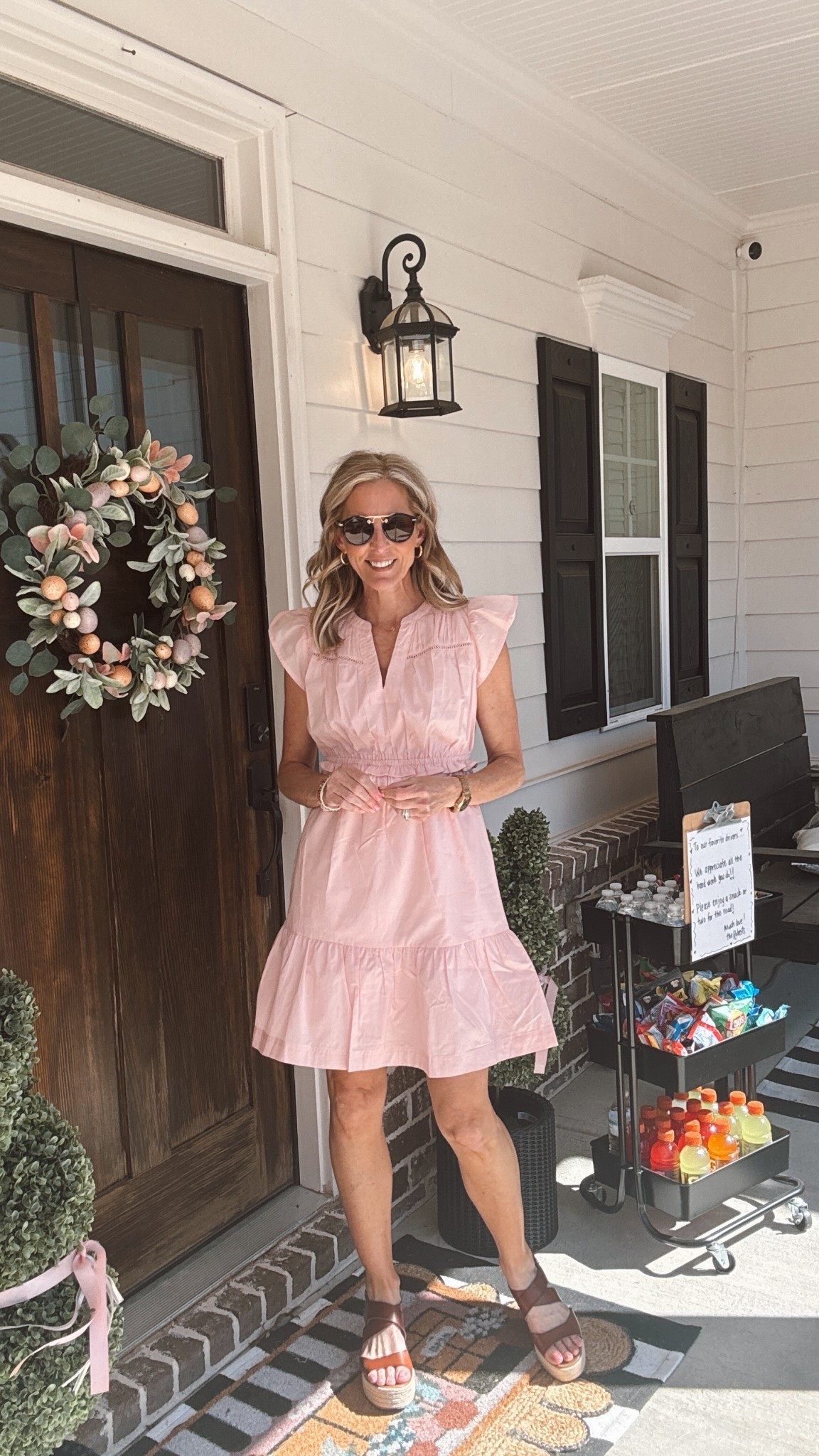 Walmart has done it again! Both of these pieces from Time and Tru are under $30 and perfect for Spring. This dress looks just like Anthro only half the price. Wearing an XS in both  