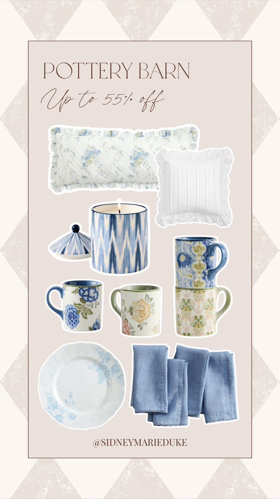 Some of my favorite finds from the Pottery Barn sale!💙

Don't miss out on all the Memorial day weekend deals🥰



Summer, good deals, sale alert, homed decor, loveshackfancy, pottery barn, pb, candle, mugs, dining, plate set, throw pillows, sidneymarieduke 

 #LTKHome #LTKSaleAlert