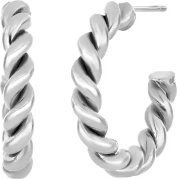 Mykonos 14K Gold Rope Hoop Earring | Nordstrom