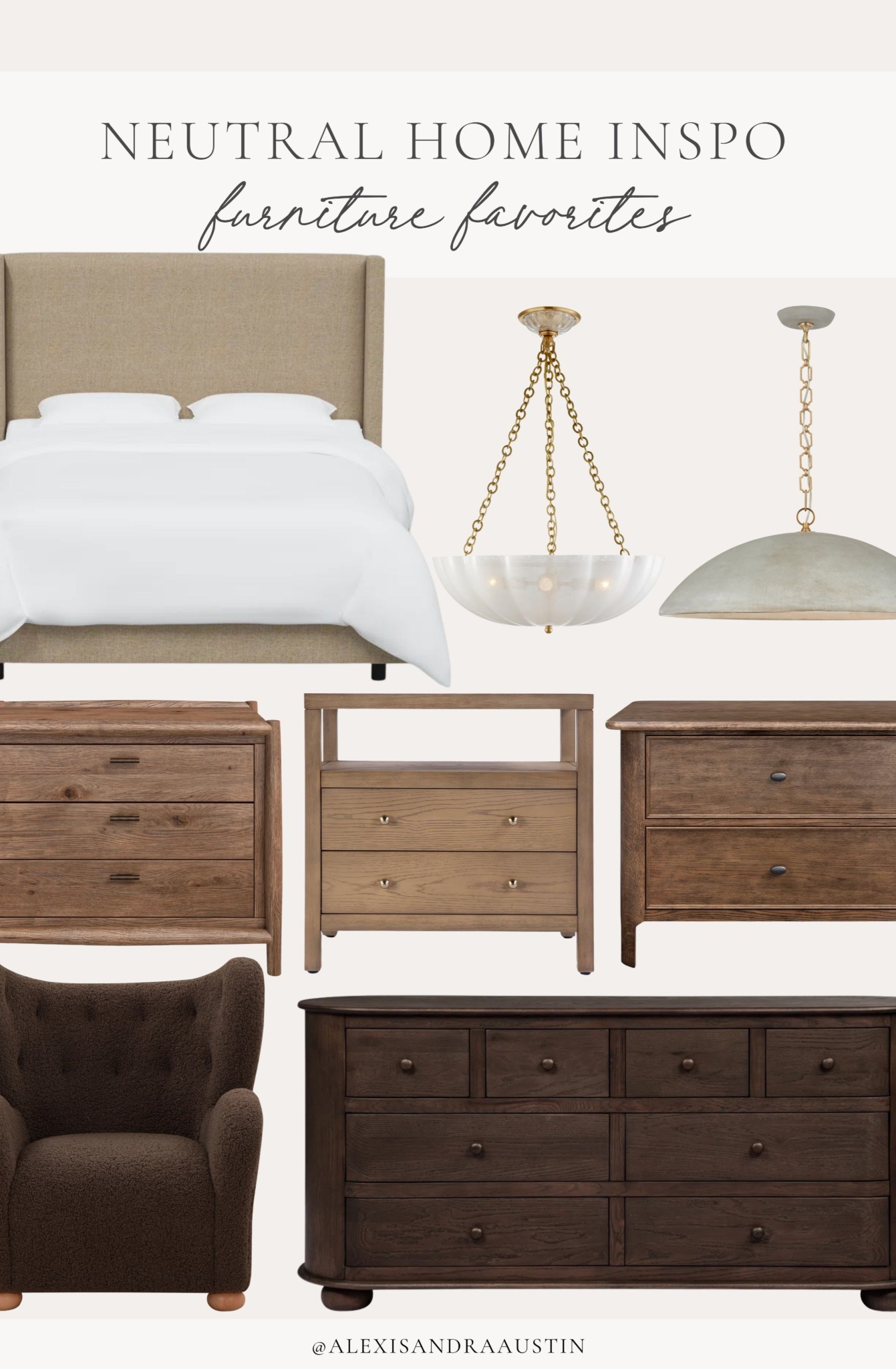 Neutral furniture inspo! From my follower favorite Hanson bed in a moodier linen tone for a collected spring vibe — along with some quality furniture favorites.

Home finds, neutral home inspo, furniture favorites, neutral wood tone, statement lighting, nightstand details, linen upholstered bed, accent chair, dresser details, Wayfair, Four Hands, Visual Comfort, spring refresh, bedroom refresh, shop the look!

#LTKHome #LTKSeasonal