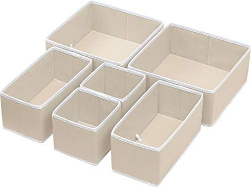 Simple Houseware Foldable Cloth Storage Box Closet Dresser Drawer Divider Organizer Basket Bins f... | Amazon (US)