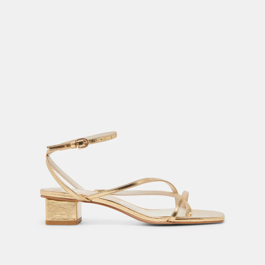 KARLOS SANDALS GOLD METALLIC STELLA | DolceVita.com