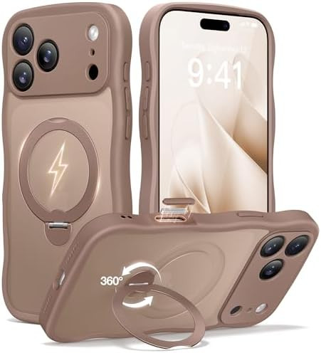 CAPRARO for iPhone 17 Pro Max Case with 360° Spin Magnetic Stand for Women, [Compatible with Mag... | Amazon (US)