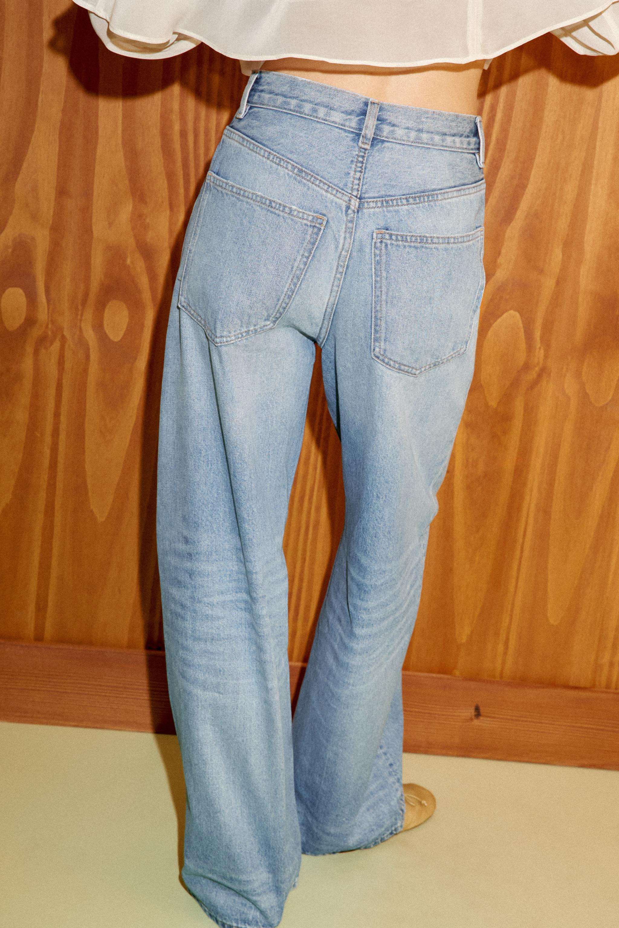 TRF EXTRA WIDE-LEG HIGH-WAIST JEANS | Zara AU