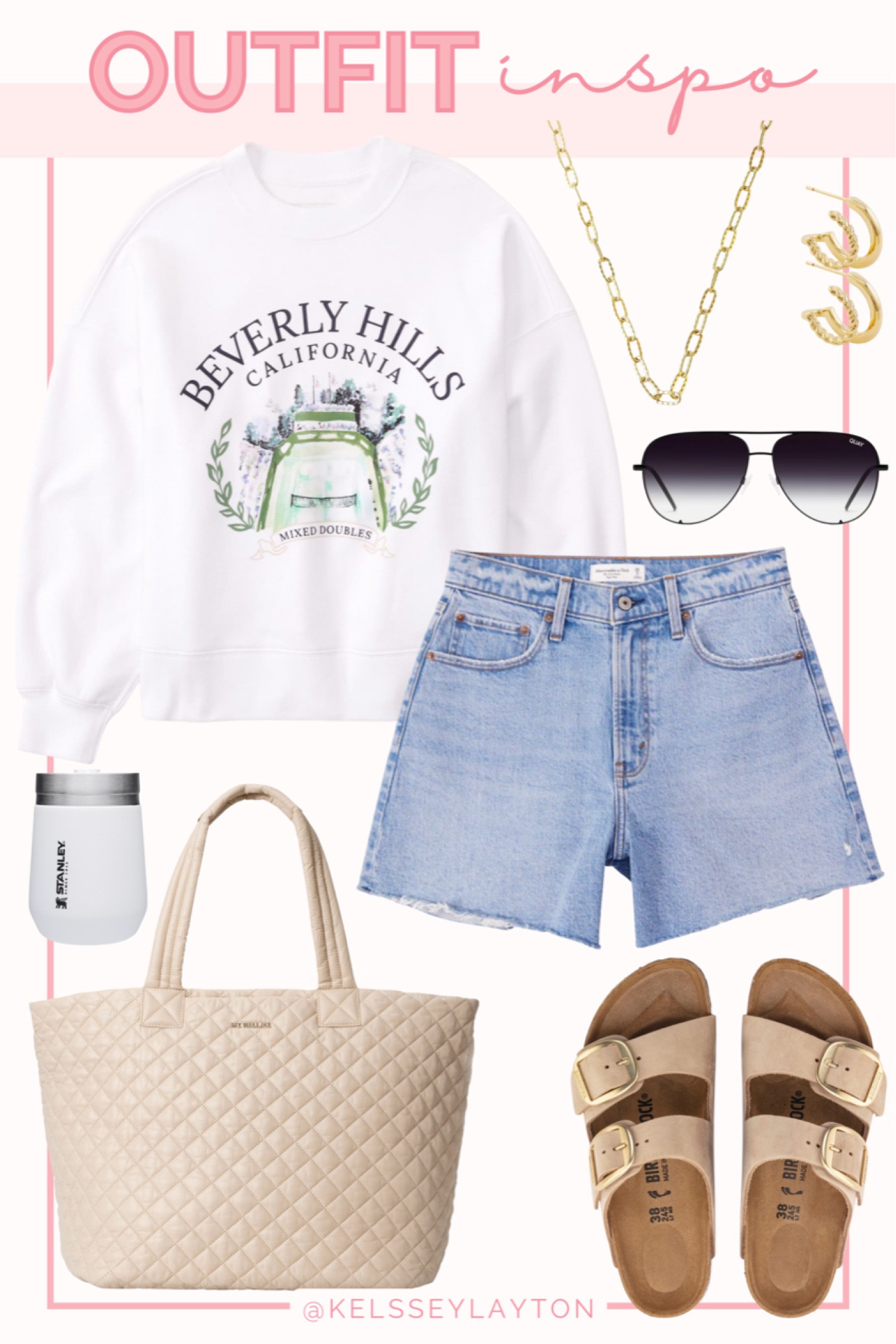 Outfit idea, LTK sale, Abercrombie jean shirts, graphic sweatshirt, Birkenstock’s sandals, Stanley cup 

#LTKunder50 #LTKSale #LTKstyletip