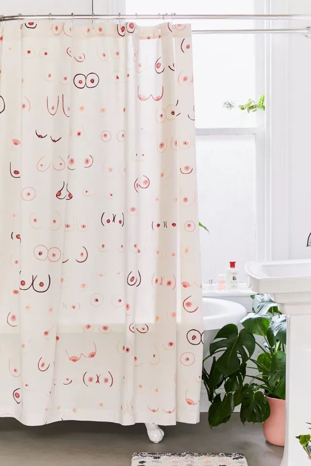 Allover Boobs Shower Curtain | Urban Outfitters (US and RoW)