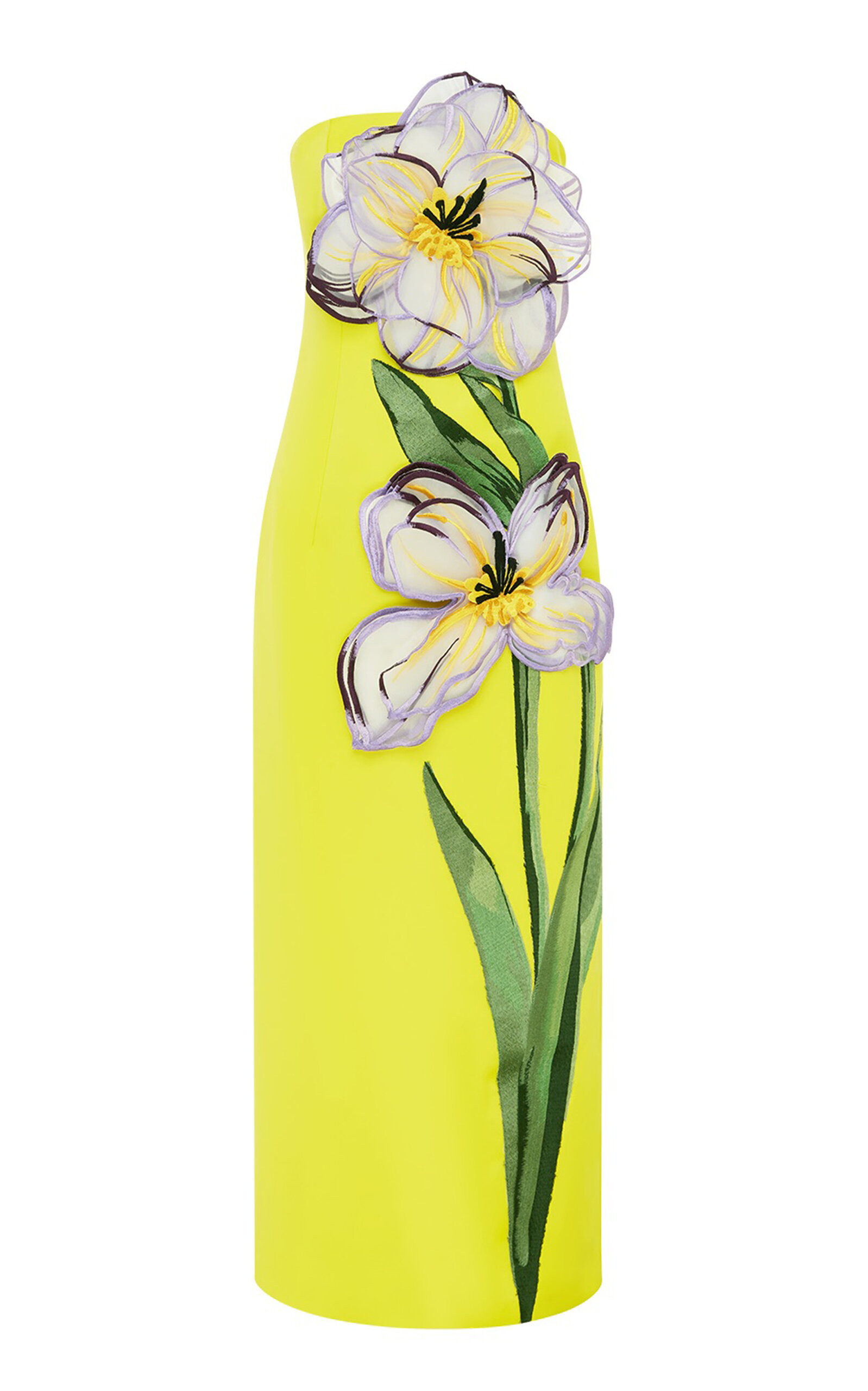 Rayna Appliquéd Iris-Printed Maxi Dress | Moda Operandi (Global)