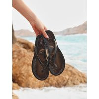 Linzi Shoes - Marine Black Jelly Flip Flops- 8 | Linzi Shoes