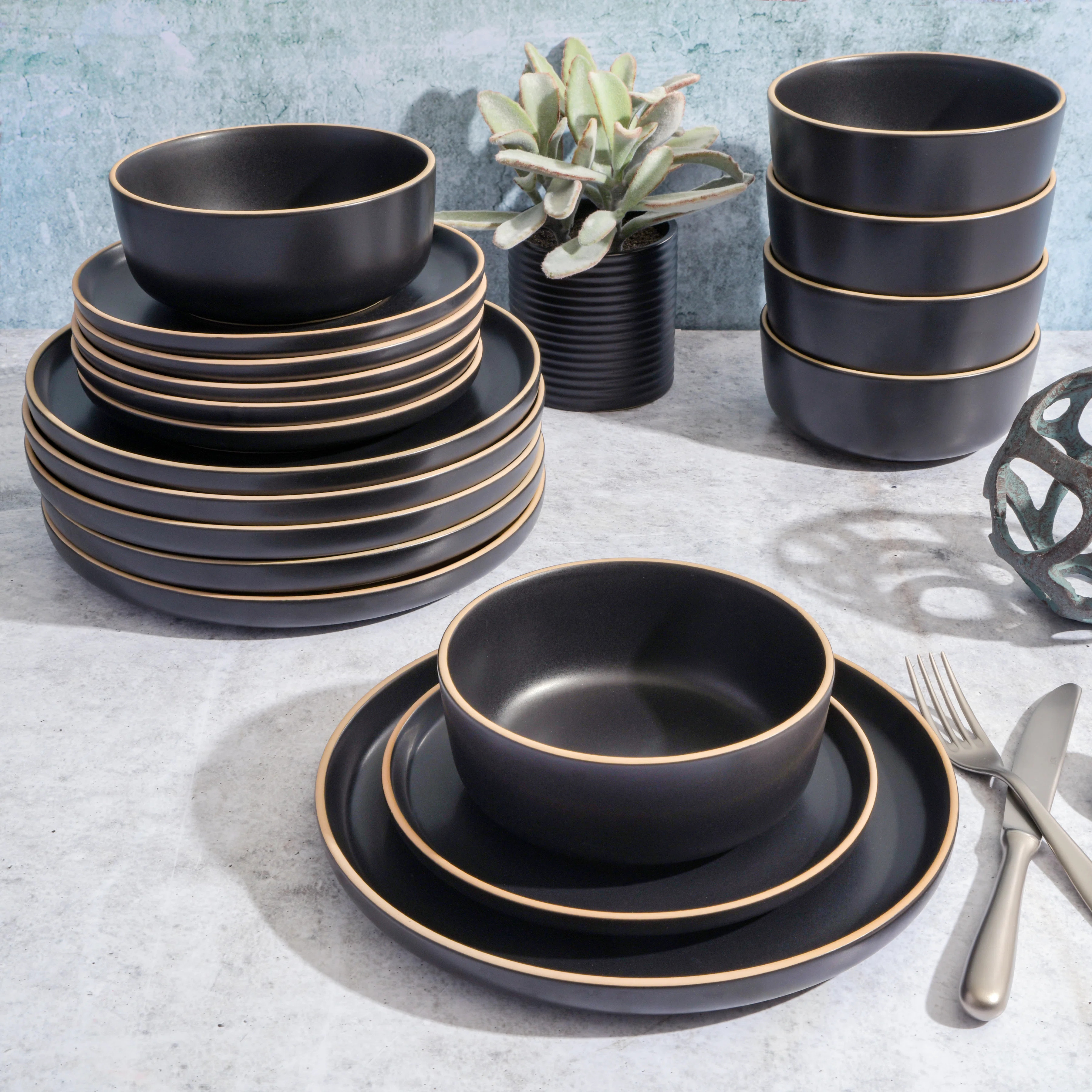 Gibson Soho Lounge Matte 18 Piece Dinnerware Set, Service for 6 | Wayfair North America