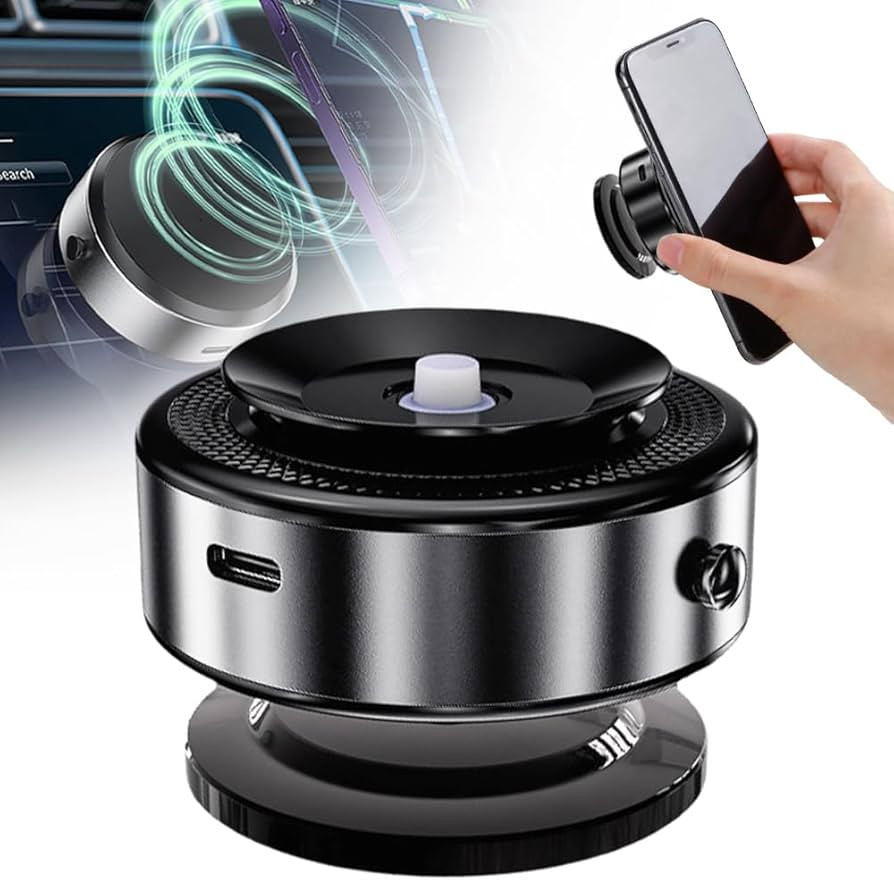 360 Rotatable Car Magnetic Phone Holder, 360° Rotating Magnetic Phone Holder, Electric Vacuum Ma... | Amazon (US)