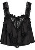 Lace-embellished ruffled silk blouse | Harvey Nichols