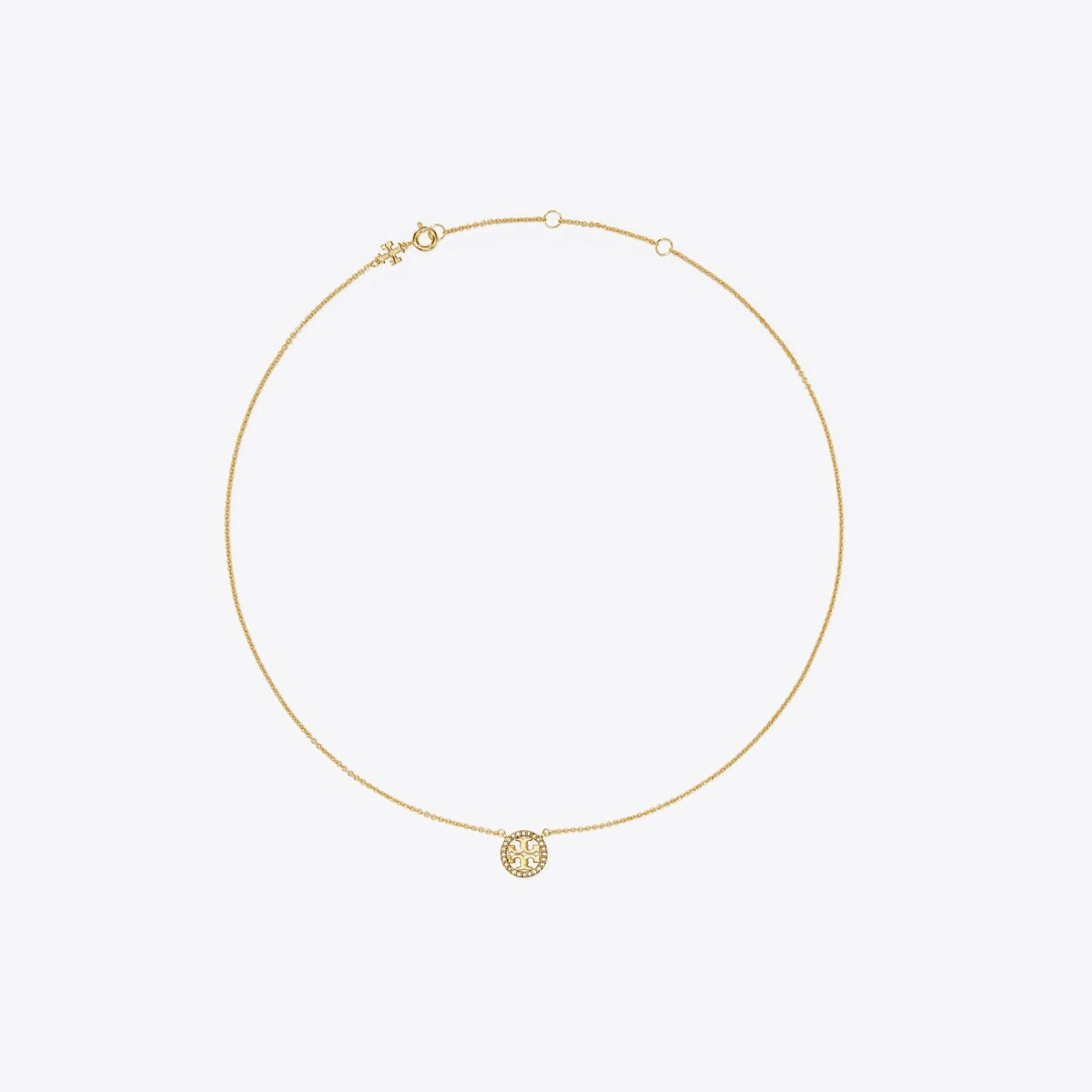 MILLER PAVÉ LOGO DELICATE NECKLACE | Tory Burch (US)