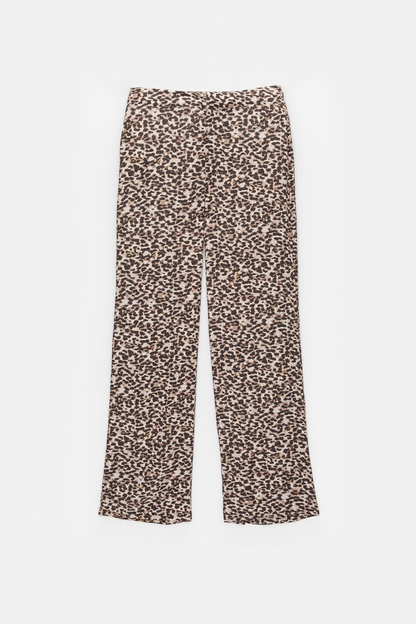 Smart leopard print trousers | PULL and BEAR UK