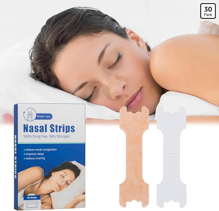 Anti-Snoring Devices Nasal-Strips for Breathing Nasal Congestion Relieve (30 Count) | Amazon (US)