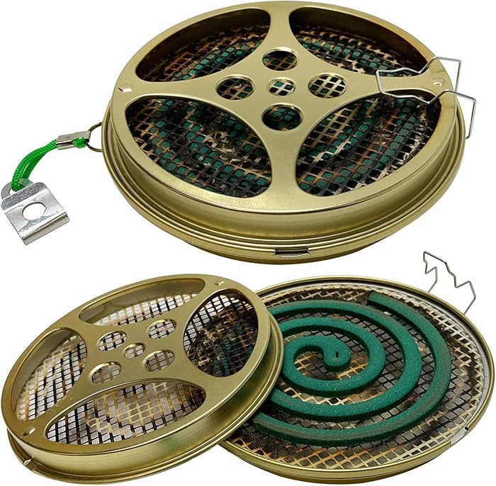 W4W Portable Mosquito Coil Holder - Mosquito Coil & Incense Burner for Outdoor use, Pool Side, Pa... | Amazon (US)