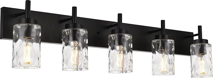 BONLICHT Modern Bathroom Lighting Over Mirror 5-Lights Rustic Bath Vanity Wall Mounted Light Fixt... | Amazon (US)
