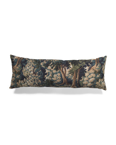 Made In Usa 14x36 Into The Woods Tapestry Oversized Lumbar Pillow | TJ Maxx