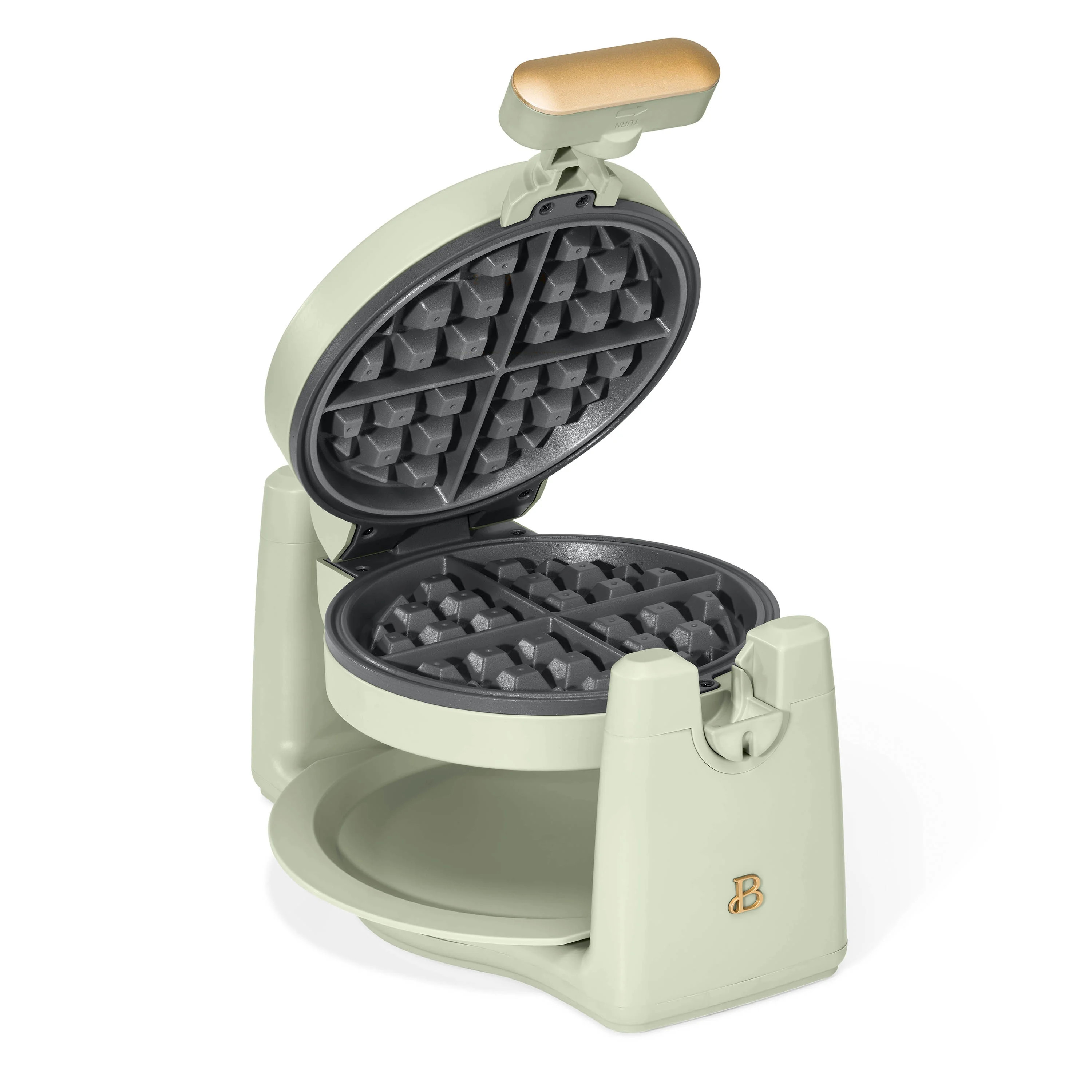 Beautiful Waffle Maker Belga Giratoria Verde Salvia de Draw Barrymore | Walmart (US)