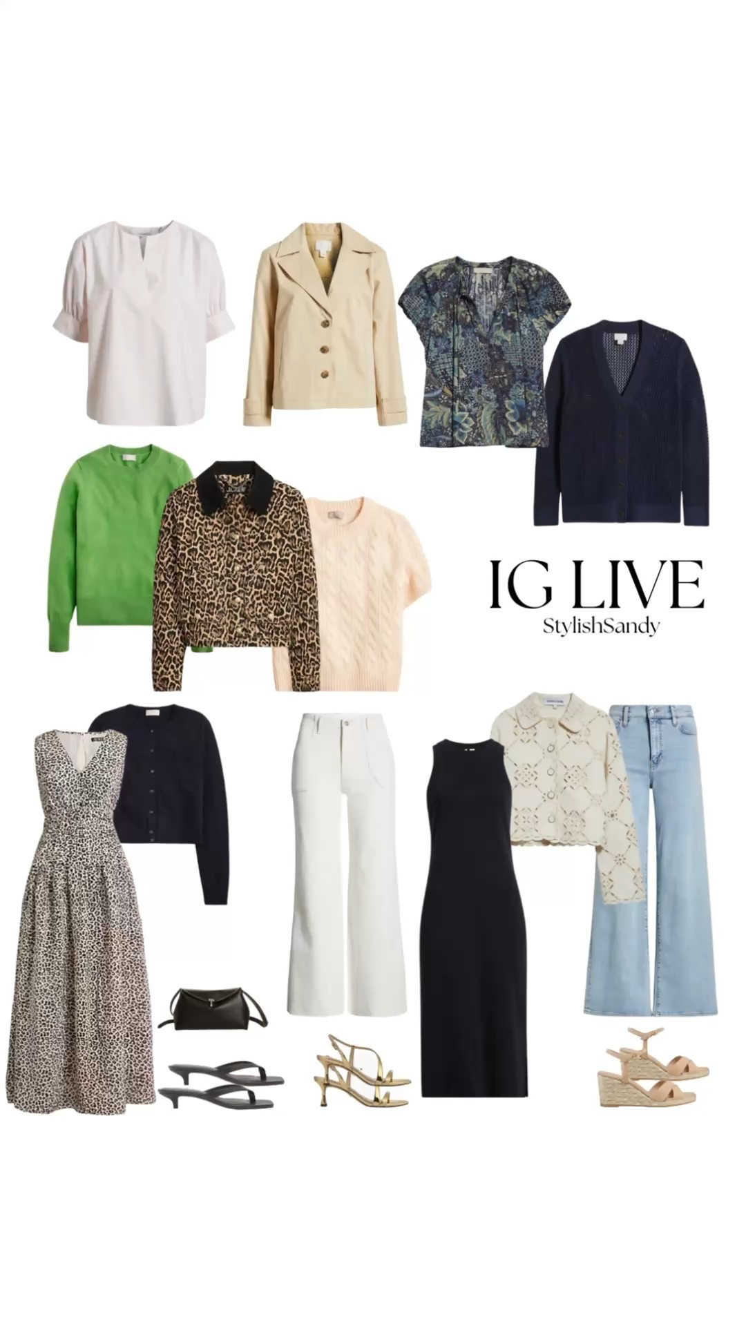 I go IG live every Thursday at 10:00 a.m. PST to share what's new in my styling office in Seattle and styling tips. 

I love sharing, and today 
I’m showing mix-and-match separates and a couple of dresses to wear all spring with different shoe options! 

Thanks for watching, and reach out with any questions! 

#LTKSeasonal #LTKWatchNow #LTKOver40