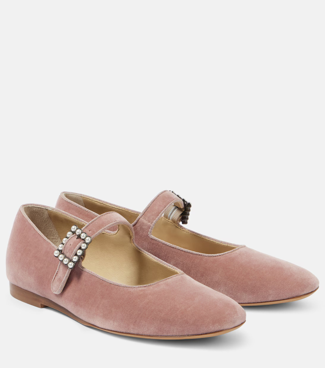 Velvet Mary Jane flats | Mytheresa (US/CA)