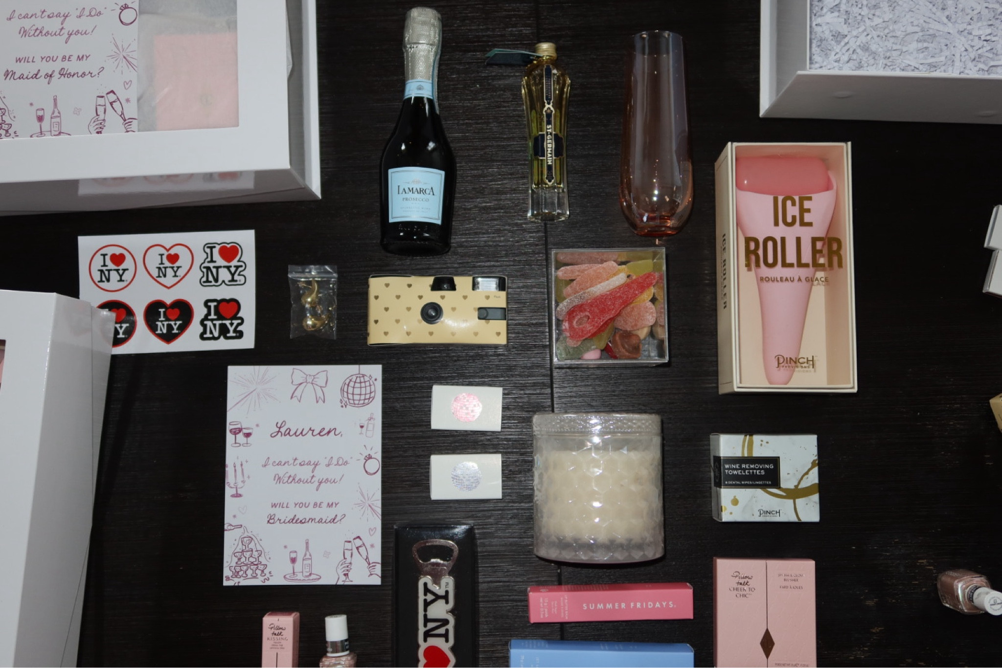 What’s in my bridesmaid proposal boxes (full blog post on www.kayleighskloset.com). Sharing everything I included to spoil my girls!

Bridesmaid, bridesmaid proposal box, bridesmaid gift ideas, bride to be, bridal gifts, gifts for your bridesmaids, how to ask your bridesmaids 

#LTKBeauty #LTKWedding #LTKParties