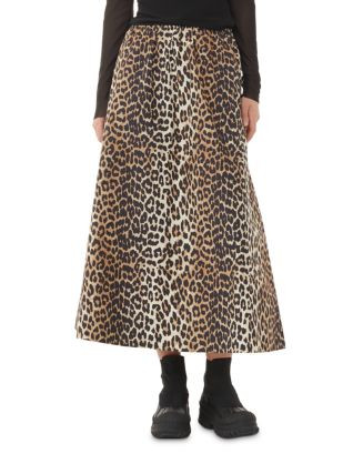 GANNI Leopard Print Pull On Maxi Skirt  | Bloomingdale's Women | Bloomingdale's (US)