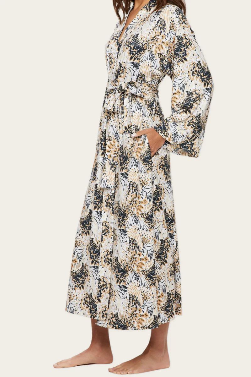 KAIA ROBE | SESAME FEATHERS | MASONgrey