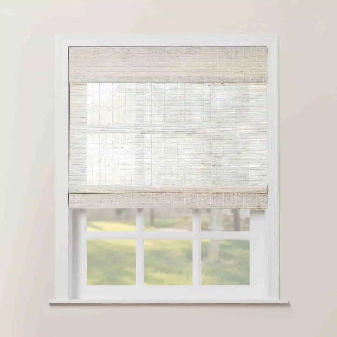 Rae Natural Ramie Flax Woven Wood Shades - Series C | TWOPAGES