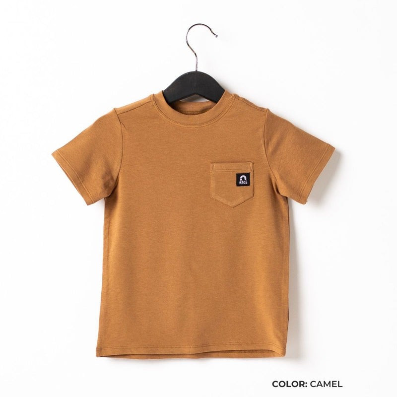 Short Sleeve Chest Pocket Kids Essentials Tee | Rags
