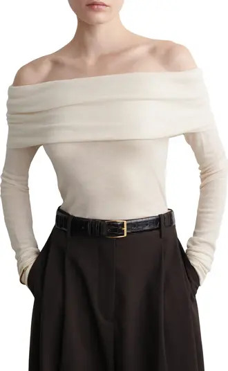 COS Brooke Off the Shoulder Merino Wool Top | Nordstrom | Nordstrom