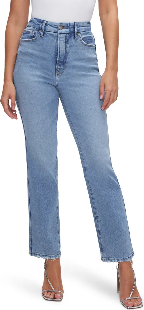 Good Curve High Waist Distressed Straight Leg Jeans | Nordstrom