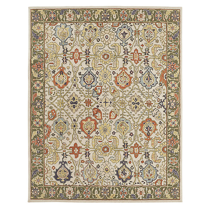 Carli Hand Tufted Wool Multi Rug | Ballard Designs, Inc.