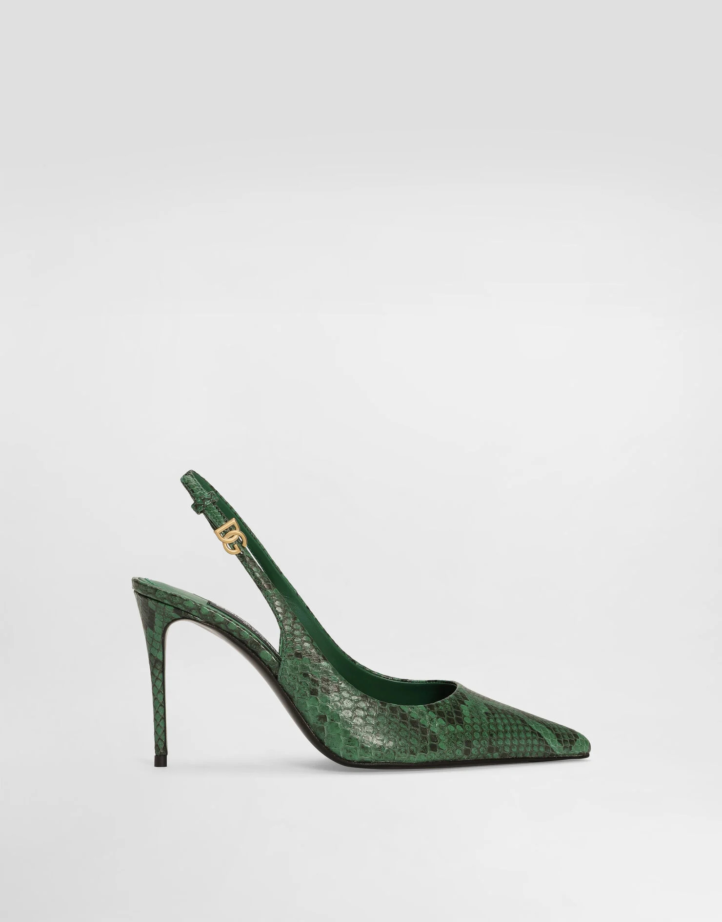 Python skin slingbacks | Dolce & Gabbana US
