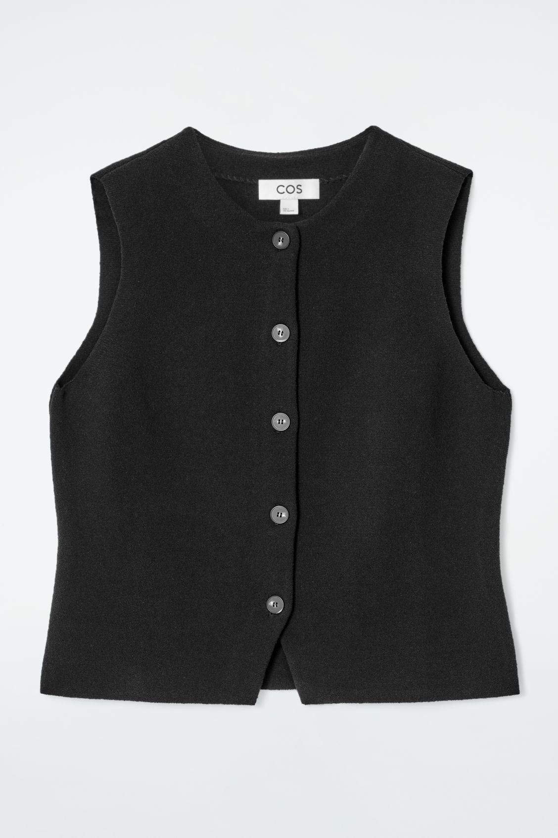 KNITTED COTTON VEST | COS (US)