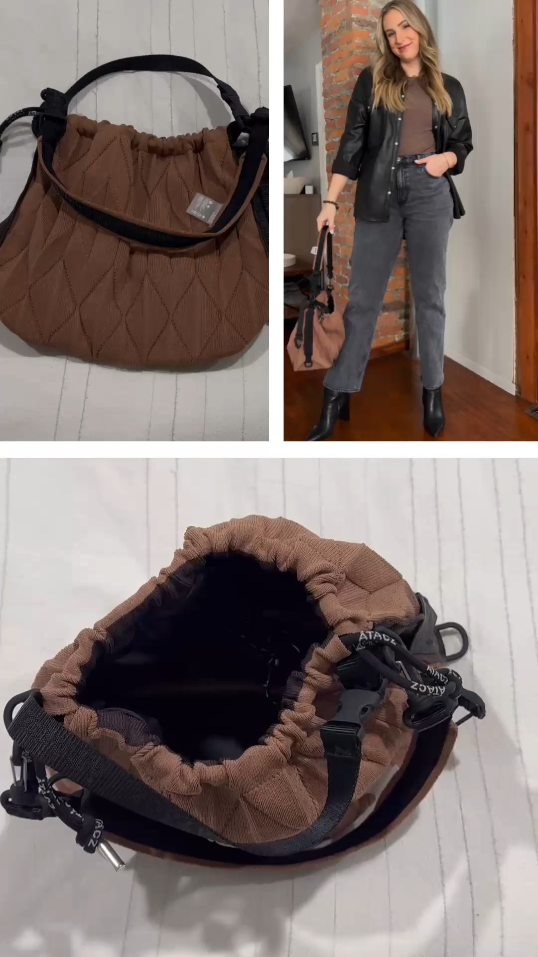 Loving my new @atacz.club twist bag in the color mud🤎

#Ataczclub #Atacz 

#LTKStyleTip #LTKFindsUnder100 #LTKItBag
