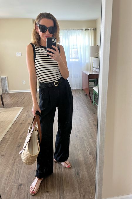 Love these linen trousers 🖤

#LTKOver40 #LTKSaleAlert