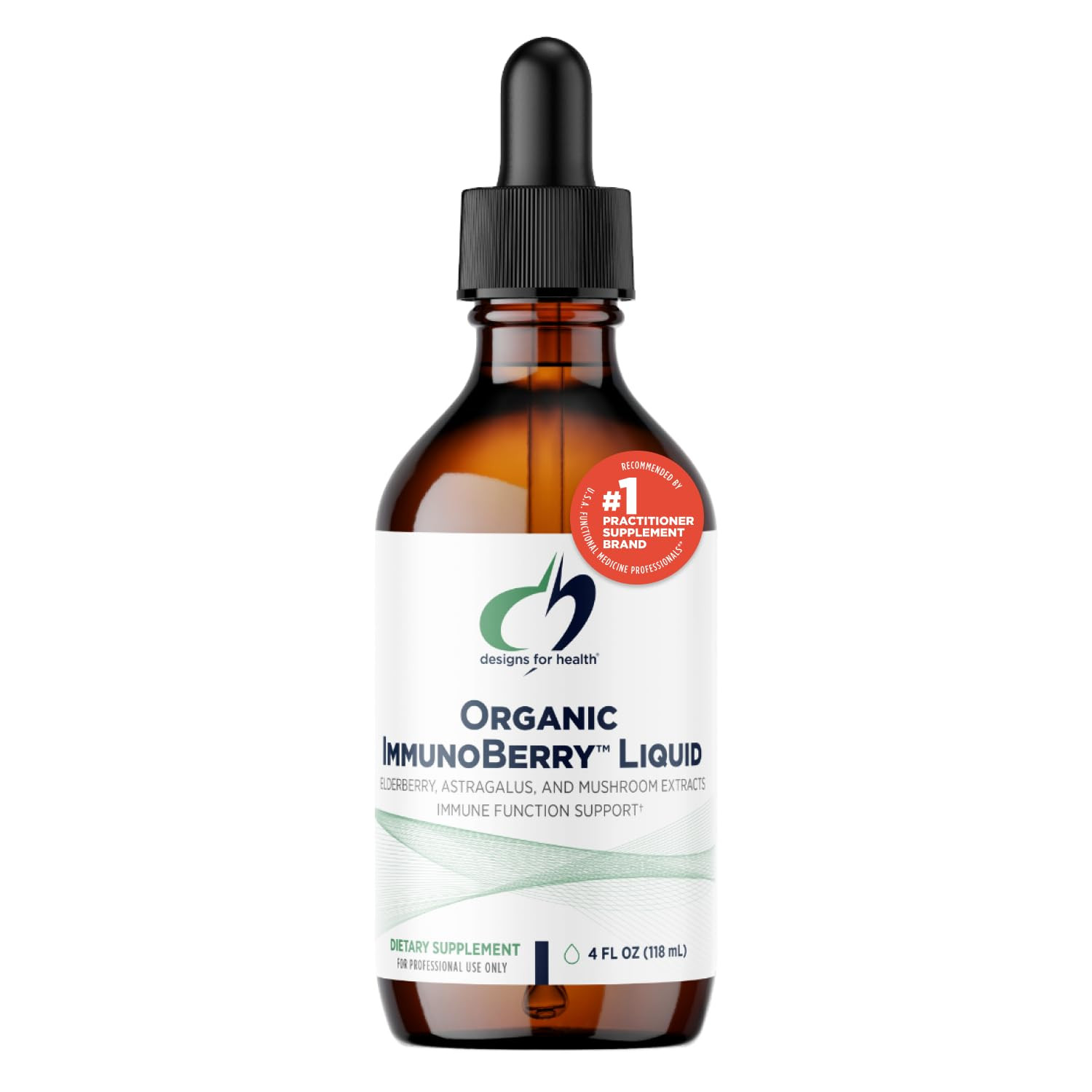 Designs for Health Elderberry Syrup with Wild Cherry Bark - Organic ImmunoBerry Liquid - Astragal... | Amazon (US)