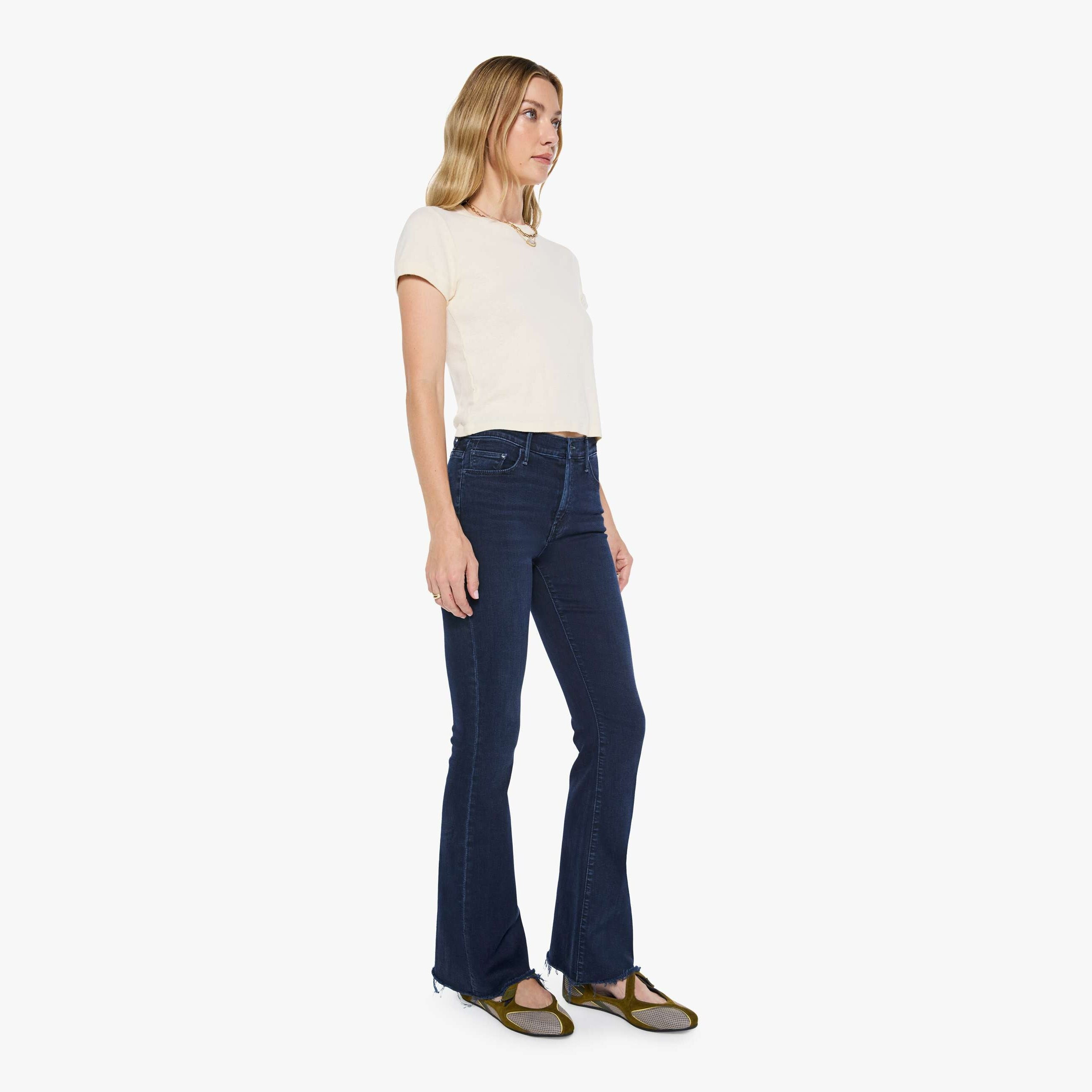 MOTHER The Weekender Fray Chip On My Shoulder Jeans | Mother Denim