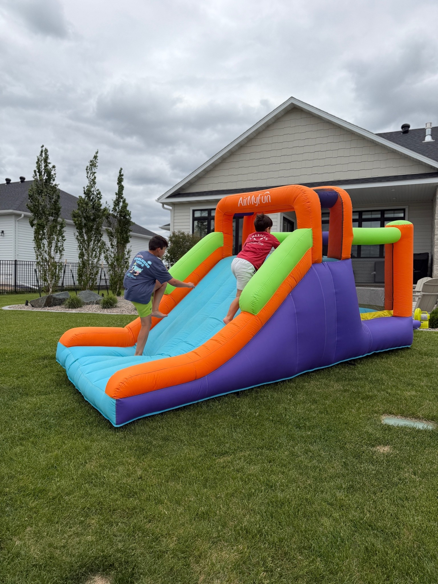 4th summer with our bouncy slide! Perfect for older kids and love that there’s no water.

#LTKHome #LTKKids