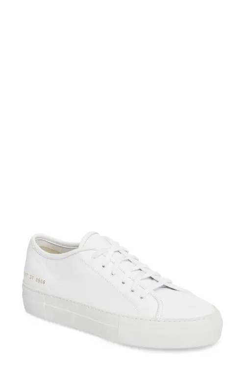 Common Projects Tournament Low Top Sneaker in White 1 at Nordstrom, Size 10Us | Nordstrom