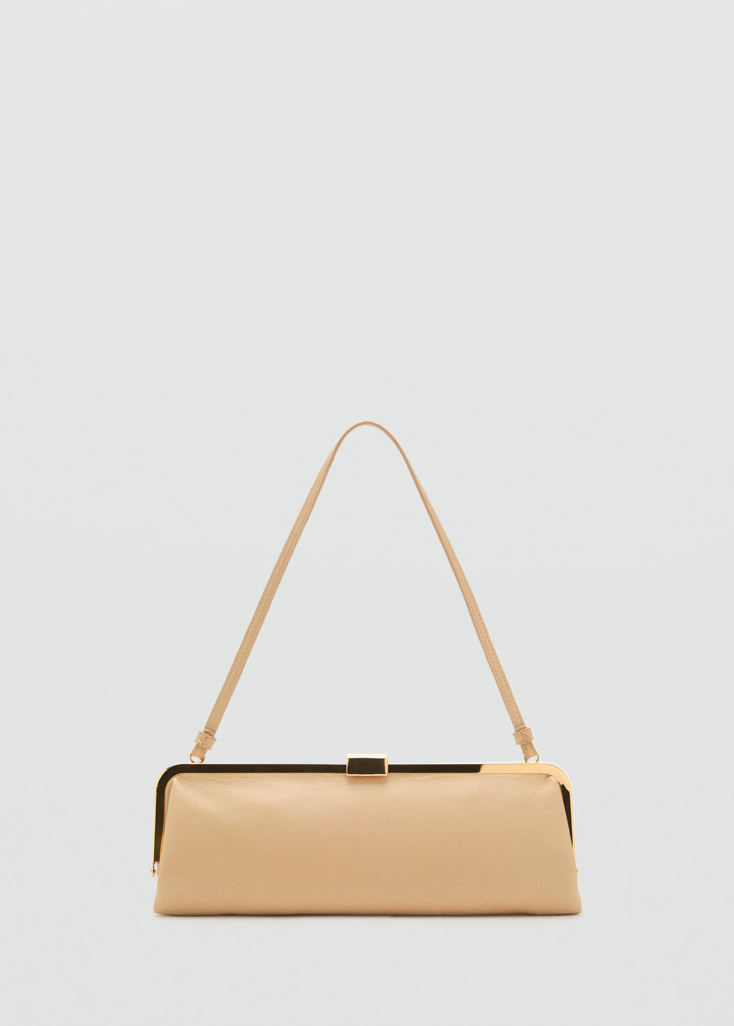 Metallic clutch handbag | Mango (US/MX/AU)