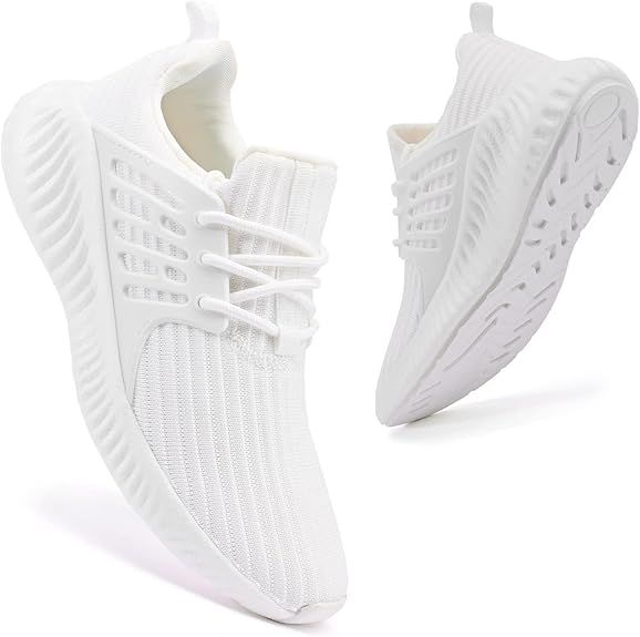 Akk Women Running Sneakers Shoes - Slip On Mermory Foam Mesh Lightweight Comfortable Casual Walki... | Amazon (US)