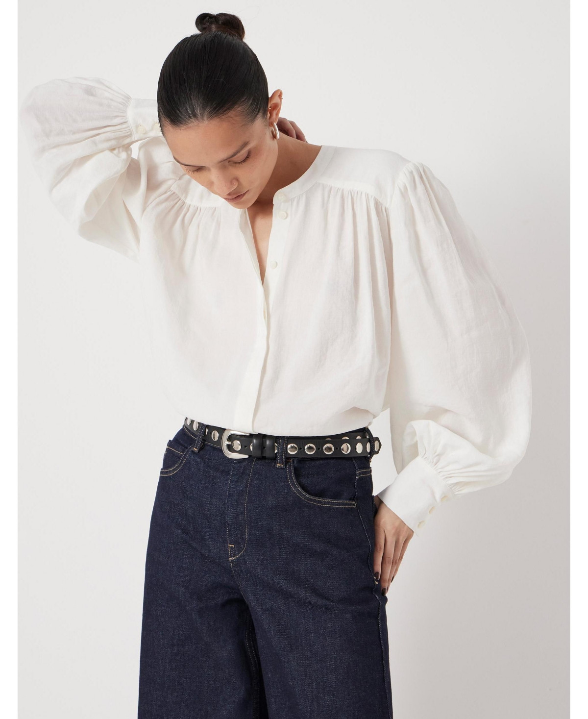 Hush Women's Puff Sleeve Blouse - Ecru white | Macy's