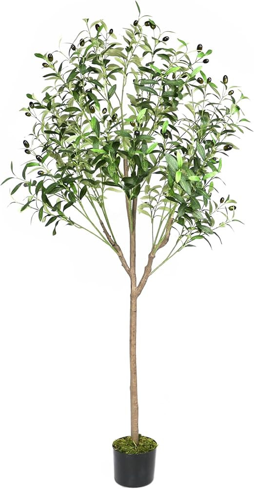 60'' Artificial Olive Tree in Pot Decor for Office Bed and Living Room | Amazon (US)