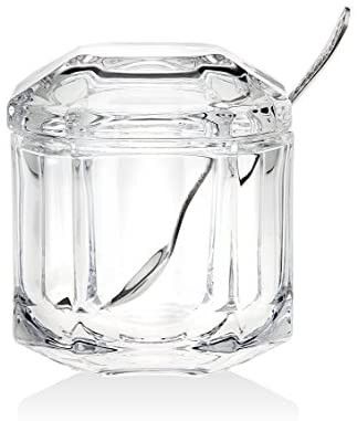 Crystal Symmetry Covered Jar With Stainless Spoon | Amazon (US)