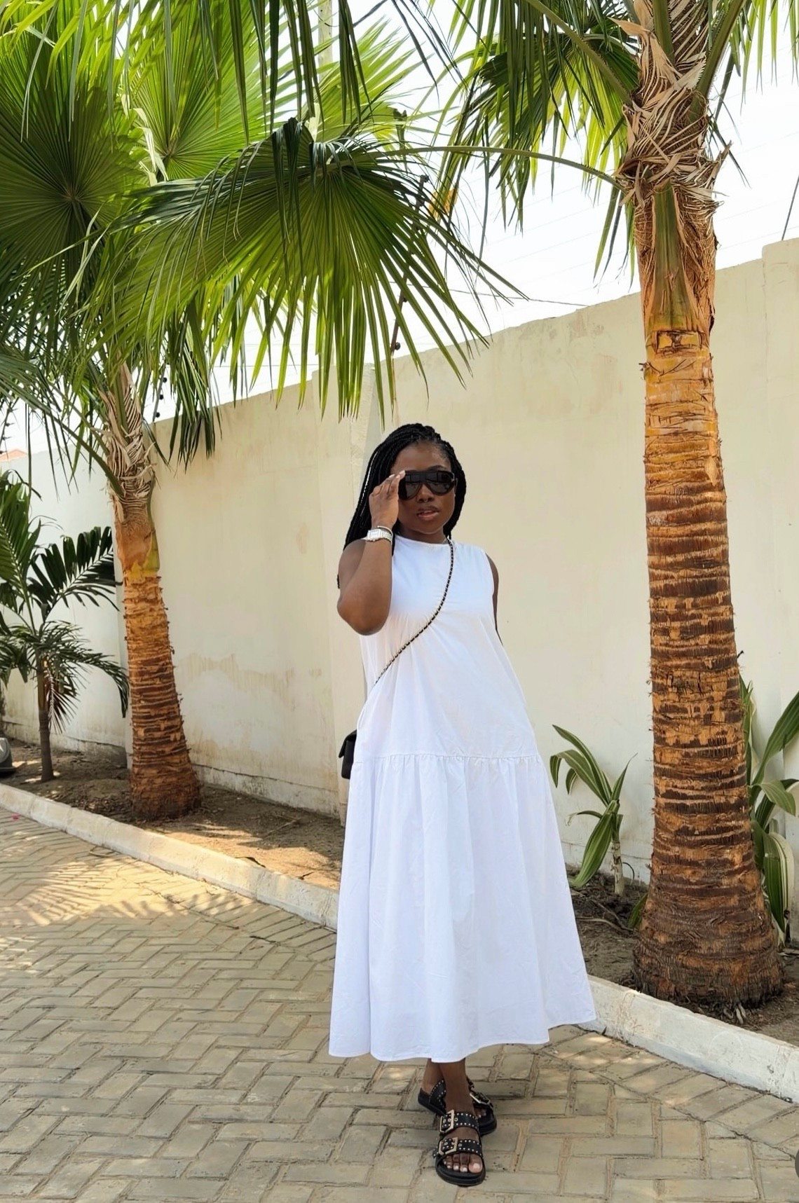 White Maxi dress in Ghana